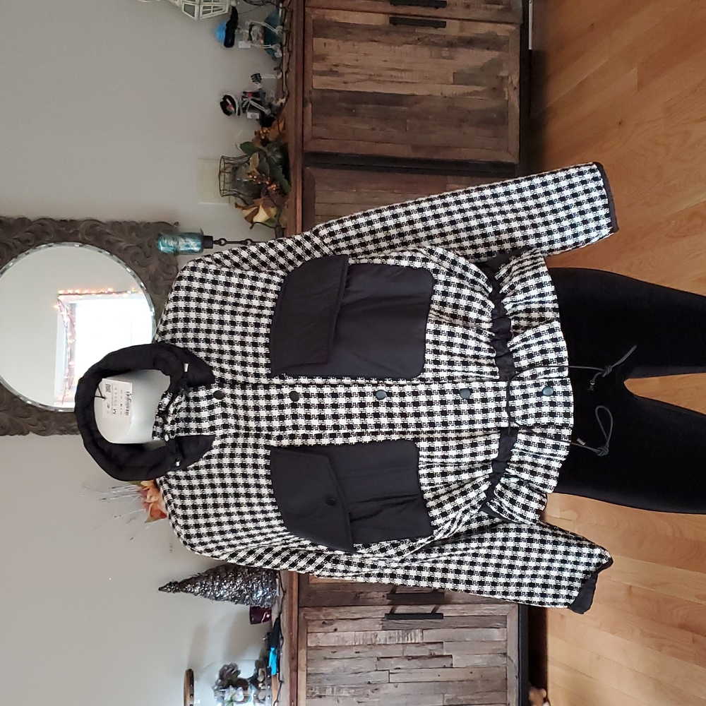 Zara Contrasting Tweed Jacket - Picture 2 of 16